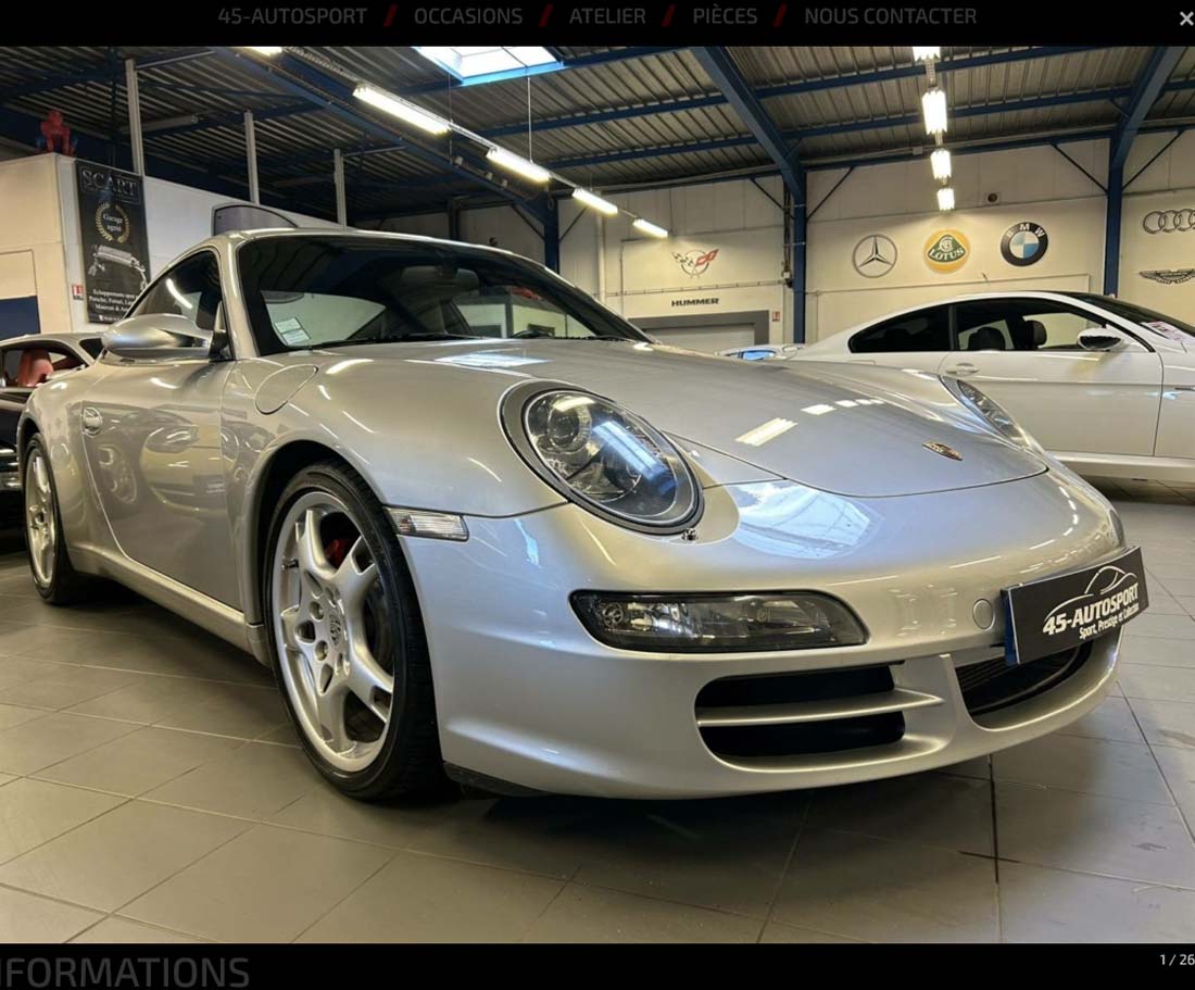 PORSCHE 997 Carrera S 3.8 355cv 2005 occasion