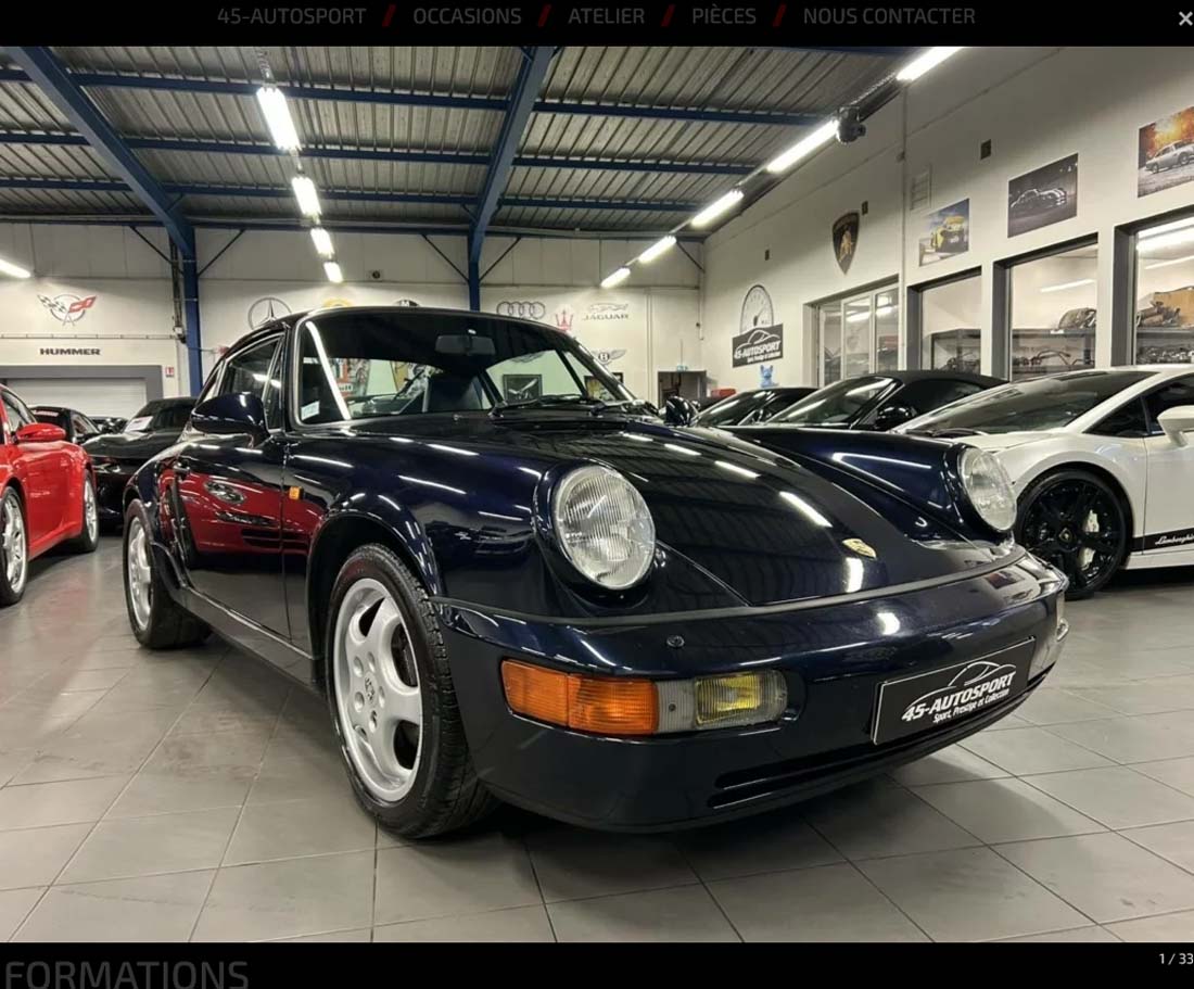 PORSCHE 964 Carrera 4 250cv 1992 occasion