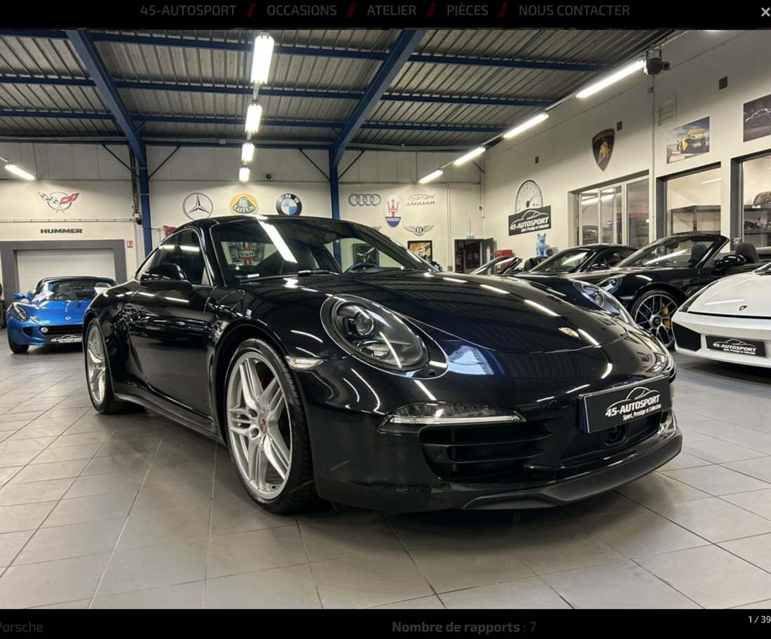 PORSCHE 991 Carrera 4S 400cv 2014 occasion