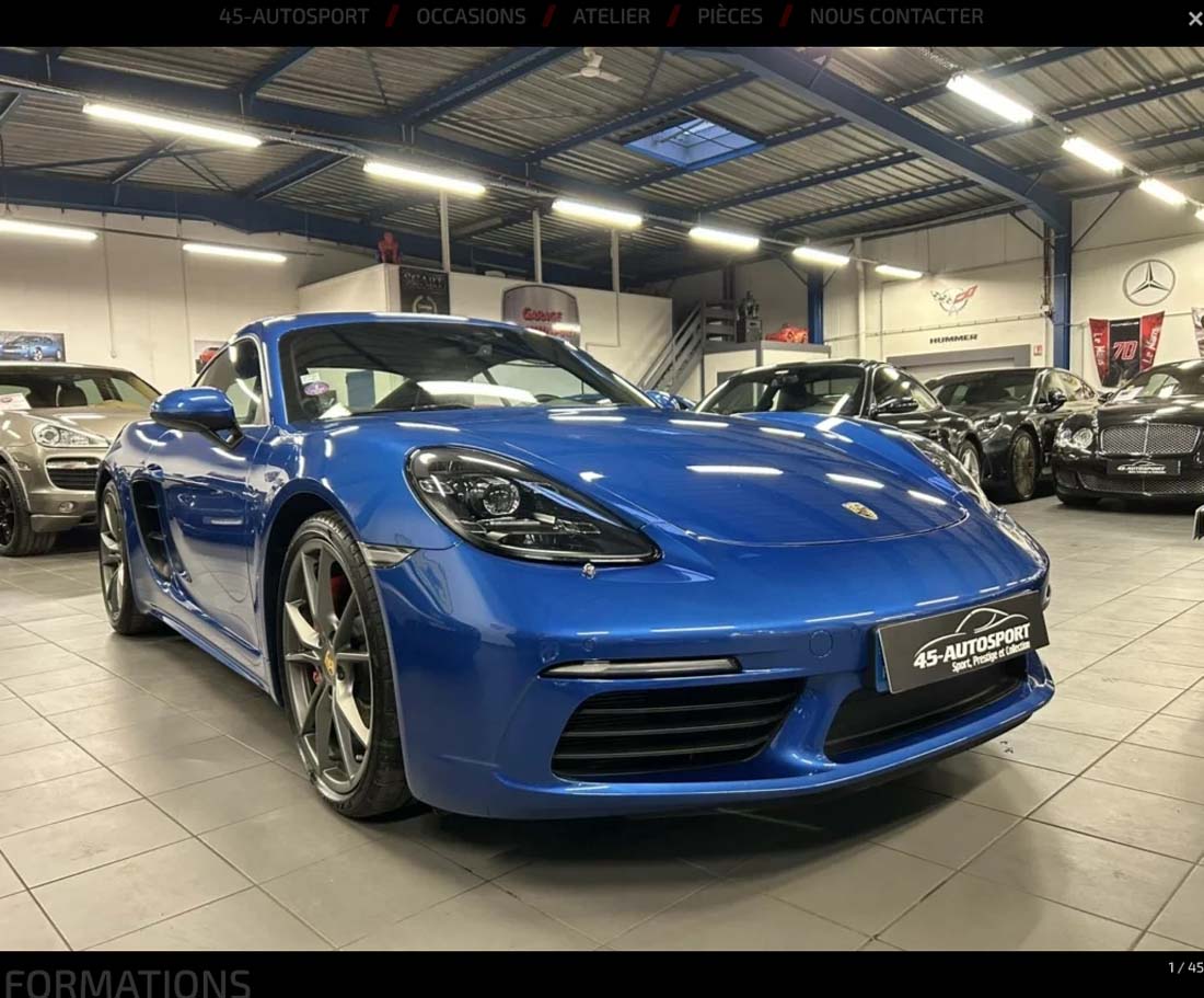 PORSCHE 718 CAYMAN S 2.5 350cv 2017 occasion